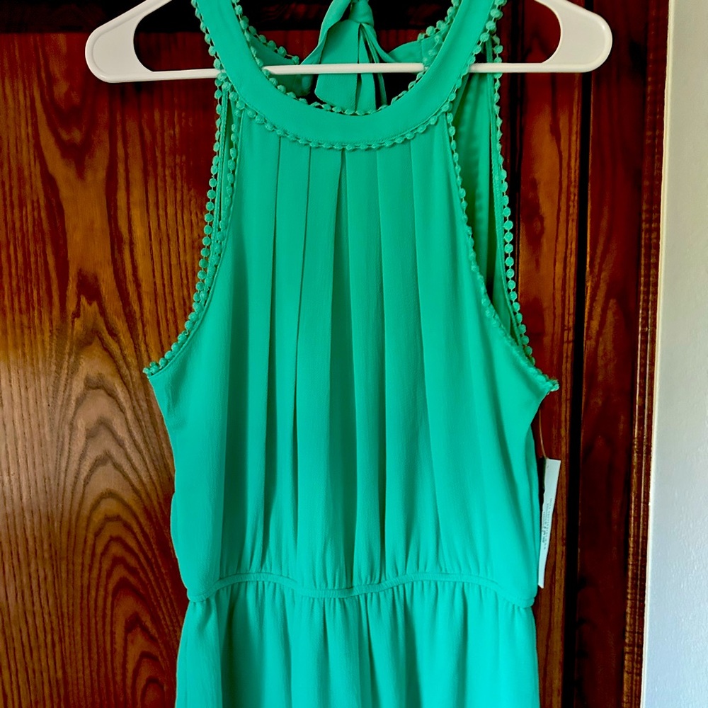 Trixxi Mint Green Textured Dress